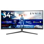 Philips Evnia 6000 34M2C6500/00 computer monitor 86.4 cm (34") 3440 x 1440 pixels Wide Quad HD QD-OLED Grey image
