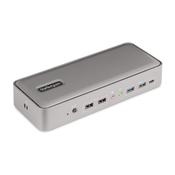 StarTech.com Dual-Laptop USB-C KVM Docking Station, Dual Monitor 4K 60Hz DisplayPort Dock, 5-Port USB Hub, GbE, 90W/45W Power Delivery to Two Laptops, Windows/Mac, 2-Host KVM Dock - TAA image