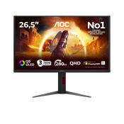 AOC G4 Q27G4ZD computer monitor 67.3 cm (26.5") 2560 x 1440 pixels Quad HD QD-OLED Black, Red image