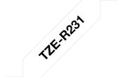Brother TZE-R231 DirectLabel black on white non adhesive textil 12mm x 4m for Brother P-Touch TZ 3.5-18mm/6-12mm/6-18mm/6-24mm/6-36mm