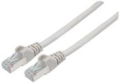 Intellinet Network Patch Cable, Cat6A, 1m, Grey, Copper, S/FTP, LSOH / LSZH, PVC, RJ45, Gold Plated Contacts, Snagless, Booted, Lifetime Warranty image