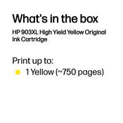HP T6M11AE/903XL Ink cartridge yellow high-capacity, 750 pages 8.5ml for HP OfficeJet Pro 6860/6950 image