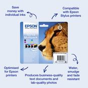Epson C13T07124012/T0712 Ink cartridge cyan, 345 pages ISO/IEC 19752 5,5ml for Epson Stylus BX 310/600/D 120/D 78/S 20 image