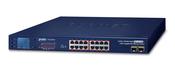 PLANET GSW-1820VHP network switch Unmanaged Gigabit Ethernet (10/100/1000) Power over Ethernet (PoE) 1U Blue image