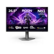 AOC AGON PRO AG276QZD2 computer monitor 67.3 cm (26.5") 2560 x 1440 pixels Quad HD QD-OLED Black, Grey image