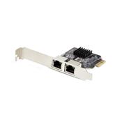 StarTech.com 2-Port Gigabit PCIe Network Adapter Card, 10/100/1000Mbps PCI Express NIC, Dual Realtek RTL8111H, Works with Windows and Linux, TAA Compliant image