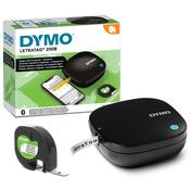 DYMO LetraTag 200B Bluetooth Label Maker | Compact Label Printer | Connects Through Bluetooth Wireless Technology to iOS and Android | Includes 1 White Paper Label Tape | Black image