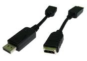 Cables Direct HDHDPORT-005CAB video cable adapter 0.15 m DisplayPort HDMI Black image