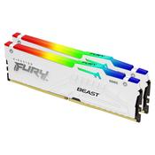 Kingston Technology FURY Beast 32GB 5600MT/s DDR5 CL36 DIMM (Kit of 2) White RGB EXPO image