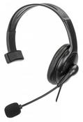 Manhattan Mono Over-Ear Headset (USB), Reversible Microphone Boom (padded), Retail Box Packaging, In-Line Volume/Mute Control, Padded Ear Cushion, USB-A for both sound and mic use, cable 2m, Three Year Warranty image