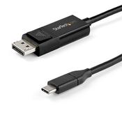 StarTech.com 6ft (2m) USB C to DisplayPort 1.4 Cable 8K 60Hz/4K - Bidirectional DP to USB-C or USB-C to DP Reversible Video Adapter Cable -HBR3/HDR/DSC - USB Type C/TB3 Monitor Cable (CDP2DP142MBD) image