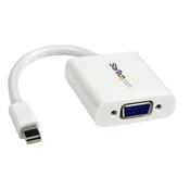 StarTech.com Mini DisplayPort to VGA Adapter - Active Mini DP to VGA Converter - 1080p Video - mDP or Thunderbolt 1/2 Mac/PC to VGA Monitor/Projector/Display - mDP 1.2 to VGA Dongle - White image