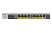 NETGEAR GS108LP Unmanaged Gigabit Ethernet (10/100/1000) Power over Ethernet (PoE) 1U Black, Grey image