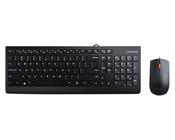 Lenovo 300 keyboard Mouse included Universal USB QWERTY US English Black image