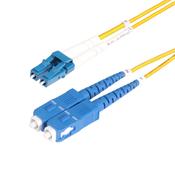 StarTech.com 10m (32.8ft) LC to SC (UPC) OS2 Single Mode Duplex Fiber Optic Cable, 9/125µm, 100G, Bend Insensitive, Low Insertion Loss - LSZH Fiber Jumper Cord image