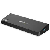 StarTech.com USB 3.0 Docking Station Dual Monitor with HDMI &amp; 4K DisplayPort - USB 3.0 to 4x USB-A, Ethernet, HDMI and DP - USB Type A Universal Laptop Docking Station for Mac &amp; Windows image