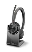HP Poly Voyager 4320 UC Stereo USB-A Headset +BT700 USB-A Adapter +Charging Stand image