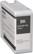 Epson C13T44C140/SJIC-36-P-K Ink cartridge black 80ml for Epson ColorWorks C 6000 image