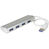 StarTech.com 4-Port USB Hub, USB A to 4x USB-A Ports, USB 5Gbps, Rugged Design, Bus-Powered, Portable Laptop USB 3.0 Hub image