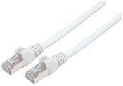 Intellinet Network Patch Cable, Cat6, 0.5m, White, Copper, S/FTP, LSOH / LSZH, PVC, RJ45, Gold Plated Contacts, Snagless, Booted, Lifetime Warranty image