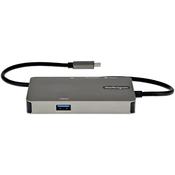 StarTech.com USB-C Multiport Adapter - USB-C to 4K 30Hz HDMI or 1080p VGA - USB Type-C Mini Dock w/ 100W Power Delivery Passthrough, 3-Port USB Hub 5Gbps, GbE - 12" (30cm) Attached Cable image