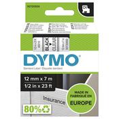 Dymo 45010/S0720500 DirectLabel-etikettes black on Transparent 12mm x 7m for Dymo D1 6-12mm/19mm/24mm/9-12mm/9-19mm image