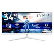 Philips Evnia 5000 34M2C5501A/00 computer monitor 86.4 cm (34") 3440 x 1440 pixels Wide Quad HD LCD White
