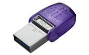 Kingston Technology DataTraveler 128GB microDuo 3C 200MB/s dual USB-A + USB-C image