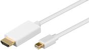 Microconnect MDPHDMI2 video cable adapter 1.8 m Mini DisplayPort HDMI White image