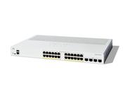 Cisco Catalyst 1300-24P-4X Managed Switch, 24 Port GE, PoE, 4x10GE SFP+, Limited Lifetime Protection (C1300-24P-4X) image