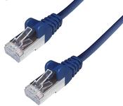 connektgear 5m RJ45 CAT6A SSTP Stranded Flush Moulded LS0H Network Cable - 26AWG - Blue image