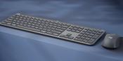 Logitech MK950 keyboard Mouse included Office RF Wireless + Bluetooth QWERTY Nordic Graphite image