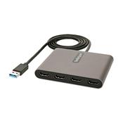 StarTech.com USB 3.0 to Quad HDMI Adapter, USB to 4x HDMI Monitor Converter for Windows (no support for macOS/ChromeOS/Linux) - TAA image