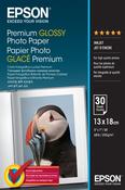 Epson Premium Glossy Photo Paper - 13x18cm - 30 Sheets image