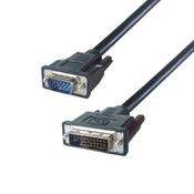 connektgear 3m VGA to DVI-I Monitor Connector Cable - Male to Male - 24+5 Analogue image