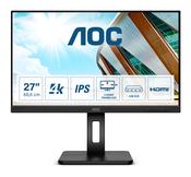 AOC P2 U27P2 computer monitor 68.6 cm (27") 3840 x 2160 pixels 4K Ultra HD LED Black image