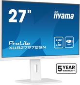 iiyama G-MASTER XUB2797QSN-W2 computer monitor 68.6 cm (27") 2560 x 1440 pixels Quad HD LED White image