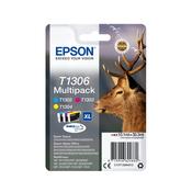 Epson C13T13064012/T1306 Ink cartridge multi pack C,M,Y XL 3x10.1ml Pack=3 for Epson Stylus BX 320/SX 525/WF 3500