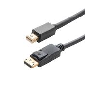 connektgear 1m Mini DisplayPort to DisplayPort Connector Cable - Male to Male Gold Connectors image