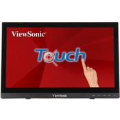 Viewsonic TD1630-3 computer monitor 39.6 cm (15.6") 1366 x 768 pixels HD LCD Touchscreen Multi-user Black image