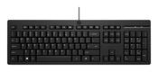 HP 125 G2 USB WD KBD FR keyboard Office Black image