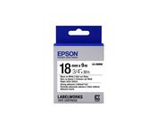 Epson C53S655012/LK-5WBW Ribbon black on white extra adhesive 18mm x 9m for Epson LabelWorks 4-18mm/24mm/36mm/6-18mm/6-24mm image