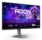 AOC AGON PRO AG276QZD2 computer monitor 67.3 cm (26.5") 2560 x 1440 pixels Quad HD QD-OLED Black, Grey image