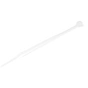 StarTech.com 4"(10cm) Cable Ties - 1/16"(2mm) wide, 7/8"(22mm) Bundle Diameter, 18lb(8kg) Tensile Strength, Nylon Self Locking Zip Ties with Curved Tip - 94V-2/UL Listed, 100 Pack - White image
