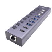 i-tec USB-A/USB-C Charging HUB 9port with LAN + Power Adapter 60 W image