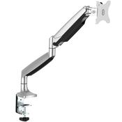 StarTech.com Desk Mount Monitor Arm - Heavy Duty Ergonomic VESA Monitor Arm - Single 9kg Display - Full Motion, Height Adjustable, Articulating - Aluminum - C-Clamp/Grommet - Silver image