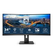 Philips B Line 346B1C/00 computer monitor 86.4 cm (34") 3440 x 1440 pixels Quad HD LCD Black image