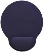 Manhattan Wrist Gel Support Pad and Mouse Mat, Blue, 241 × 203 × 40 mm, non slip base, Lifetime Warranty, Card Retail Packaging image