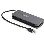 StarTech.com 4 Port USB 3.0 Hub - USB-A to 4x USB-A - SuperSpeed 5Gbps Portable USB 3.1 Gen 1 Type-A Hub - USB Bus Powered - Laptop/Desktop USB Hub with Long Cable 28cm &amp; Cable Management~4 Port USB 3.0 Hub - USB-A to 4x USB-A - SuperSpeed 5Gbps Portable image