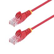 StarTech.com 2m Red Slim CAT6 Ethernet Cable, Snagless, 100W PoE, UTP, LSZH, 28AWG Pure Bare Copper Wire, Slim RJ45 Network Patch Cord w/Strain Reliefs, Individually Tested image